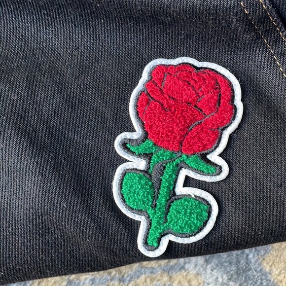 Levi's Lunar New Year black and gold Year of the Rabbit overalls Small - Picture 6 of 11